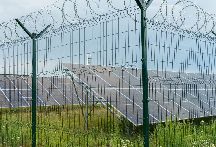 Solar plant fencing