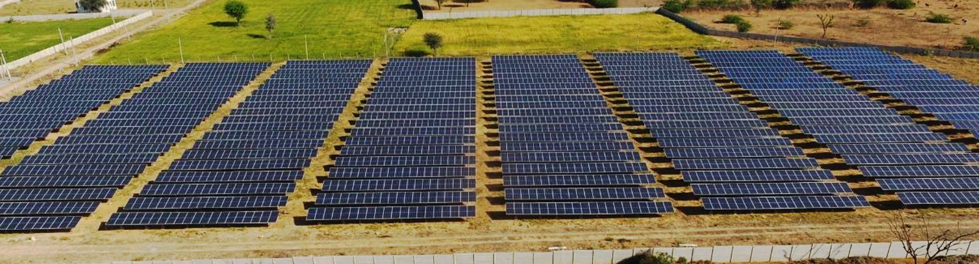 Solar power plant banner